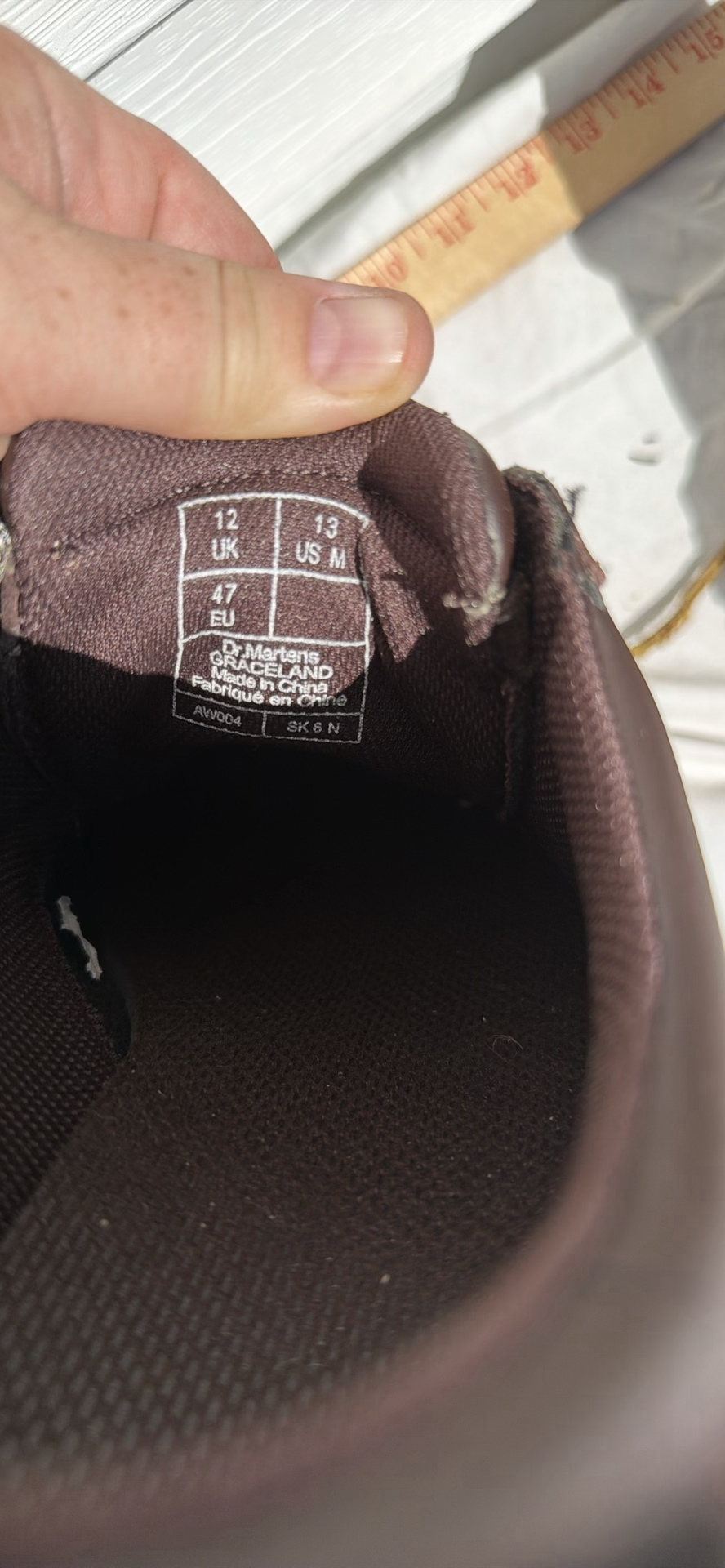 Dr. Martens Brown Leather Lace-Up Shoes SIZE 12 - image 7 of 8