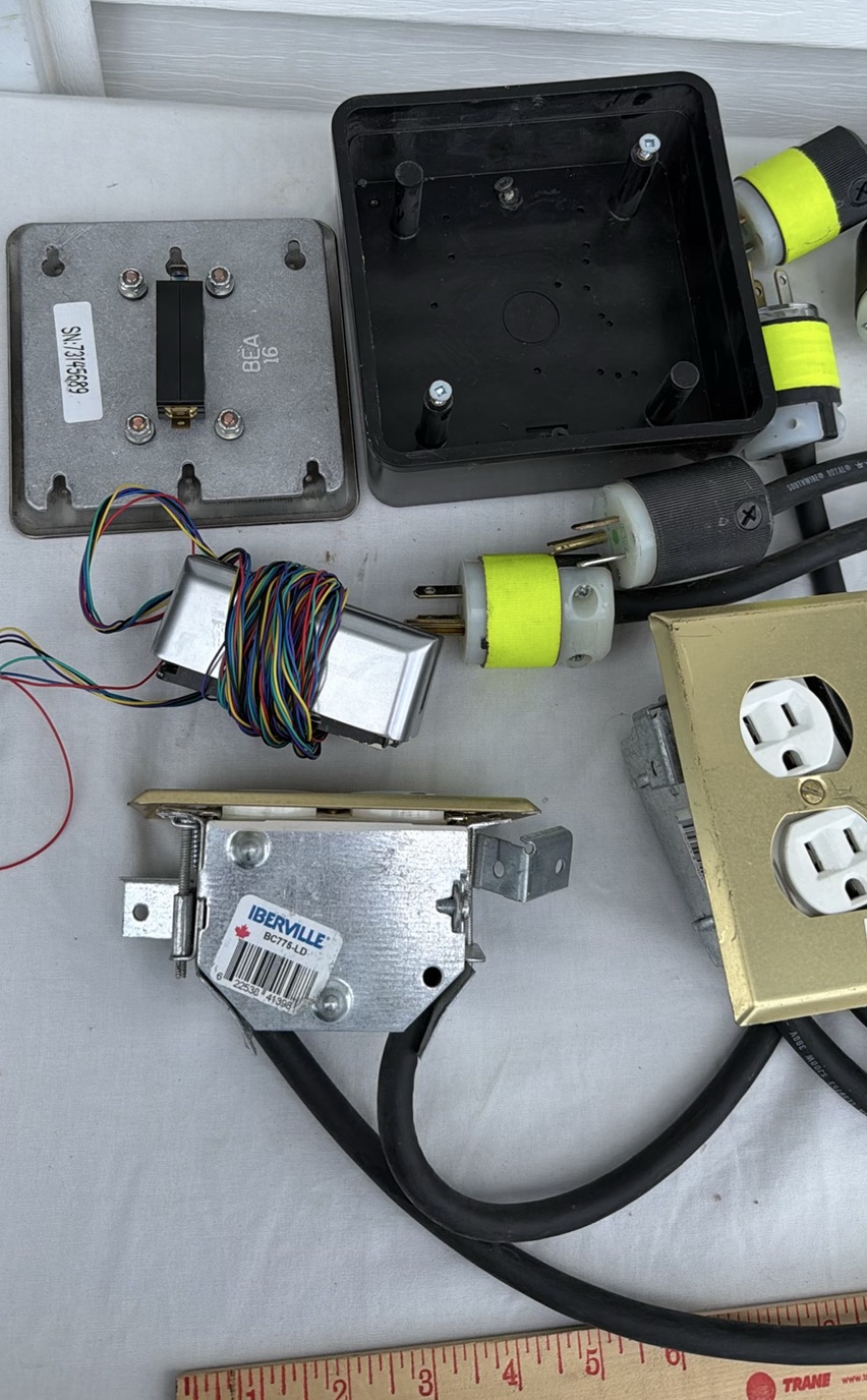 Electrical Cords, Duplex Outlets, Junction Boxes, and Push Button Plate - image 5 of 5