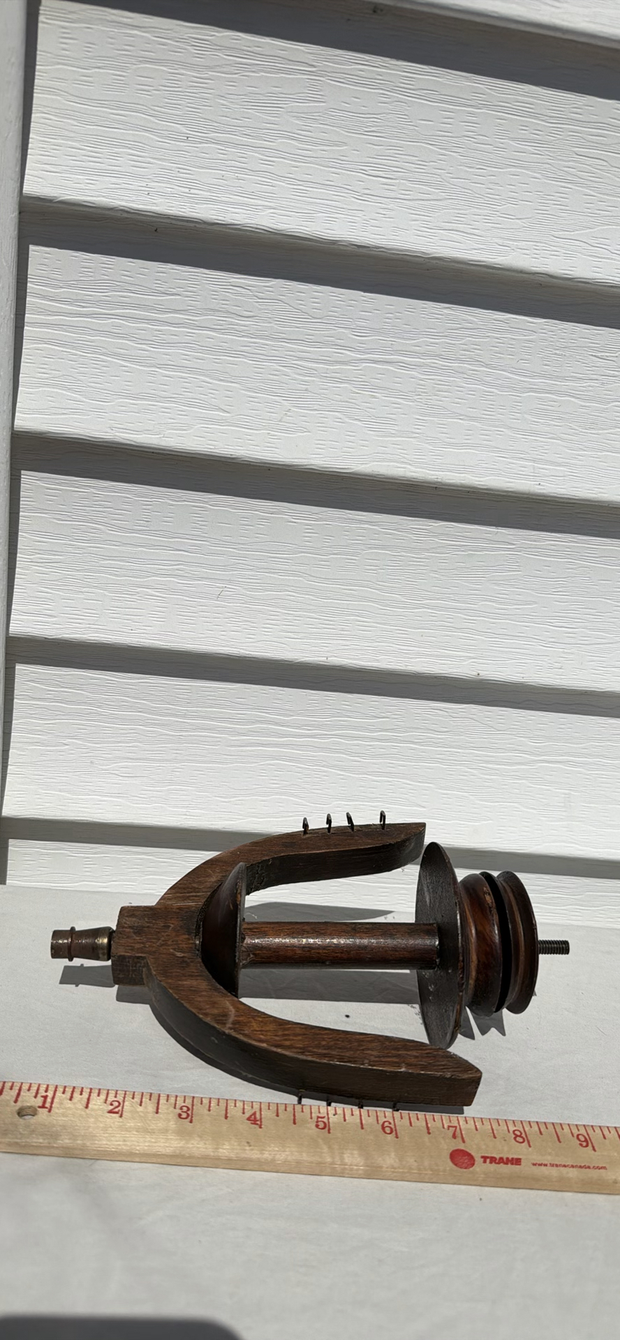 Vintage Wooden Spinning Wheel - image 12 of 15