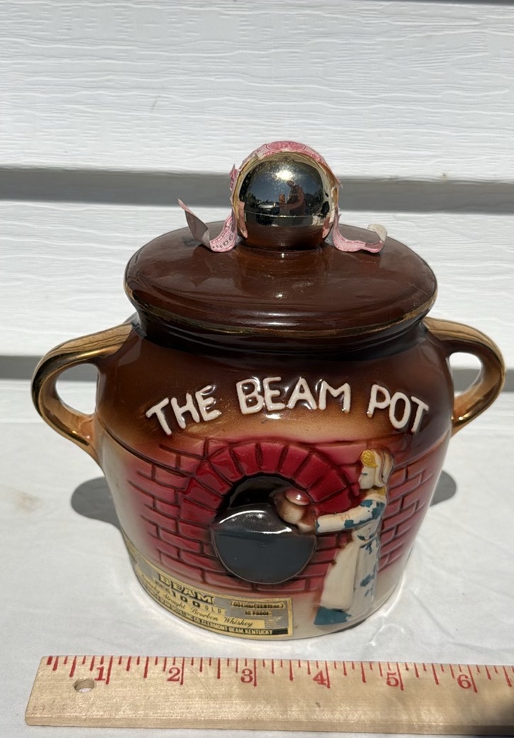 Vintage 1980 Jim Beam The Beam Pot Decanter - image 1 of 7