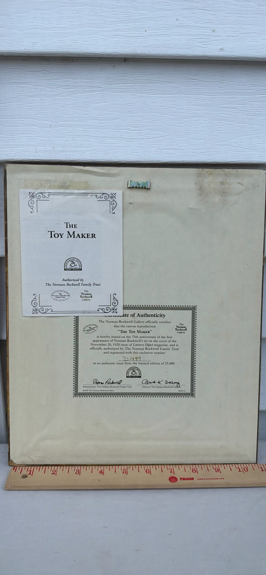 Framed Art Print "The Toy Maker" Norman Rockwell - image 5 of 7