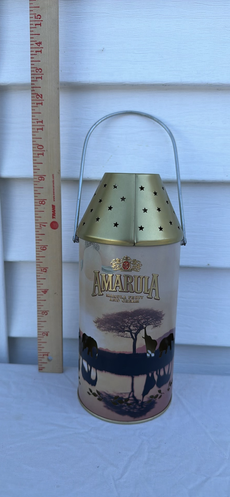 Amarula Metal Lantern with Star Cutout Shade - image 3 of 4