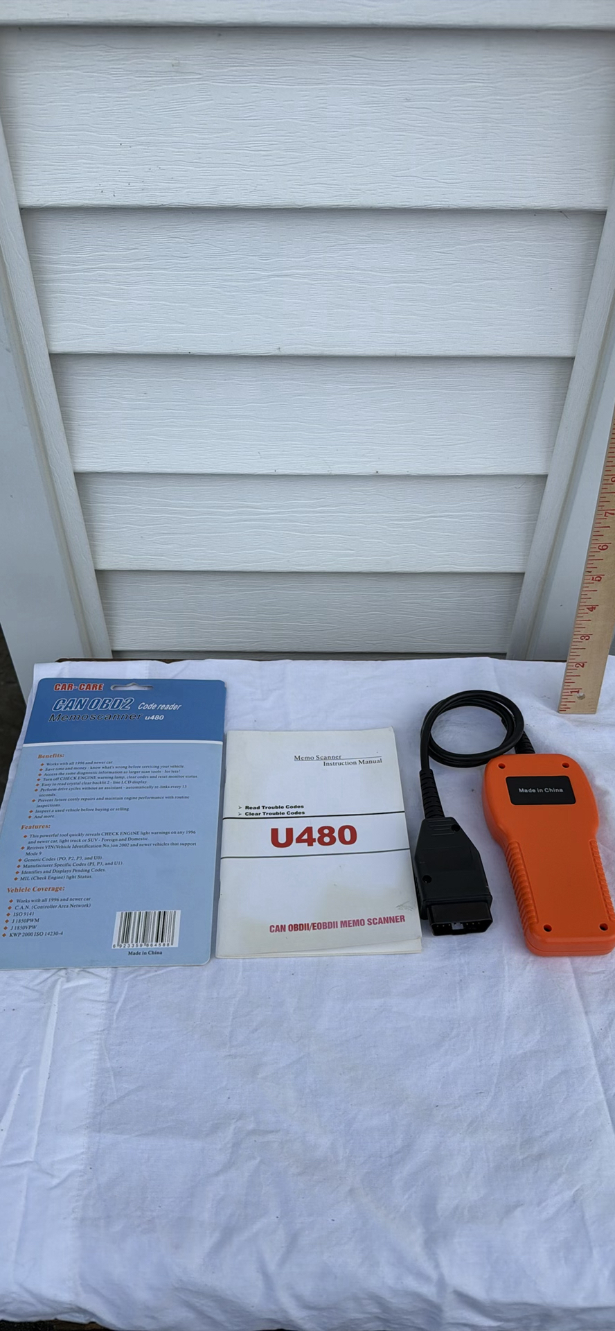 CAR-CARE CAN OBD2 Code Reader U480 with Manuals - image 2 of 3