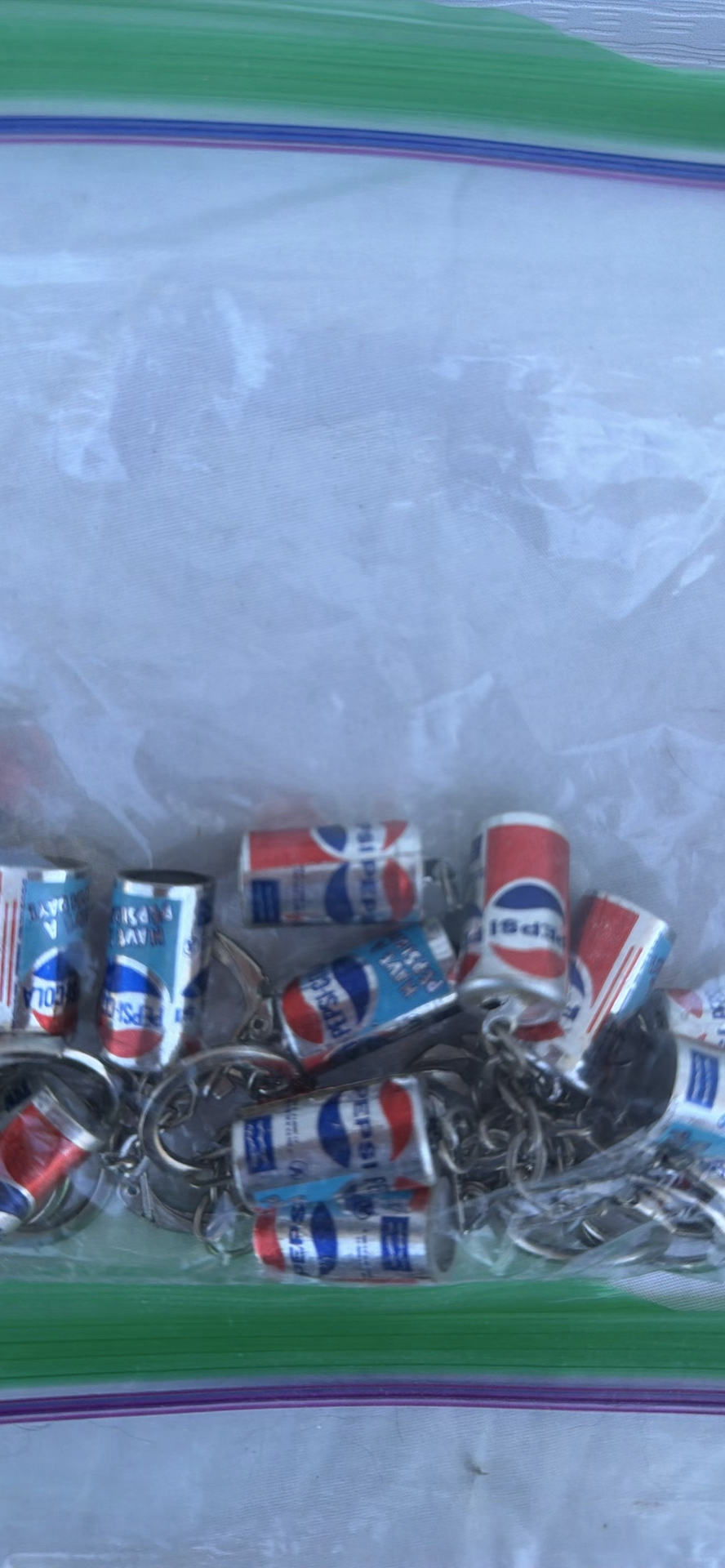 Assorted Miniature Soda Can Keychains - Pepsi, 7UP, Molson Canadian - image 2 of 6