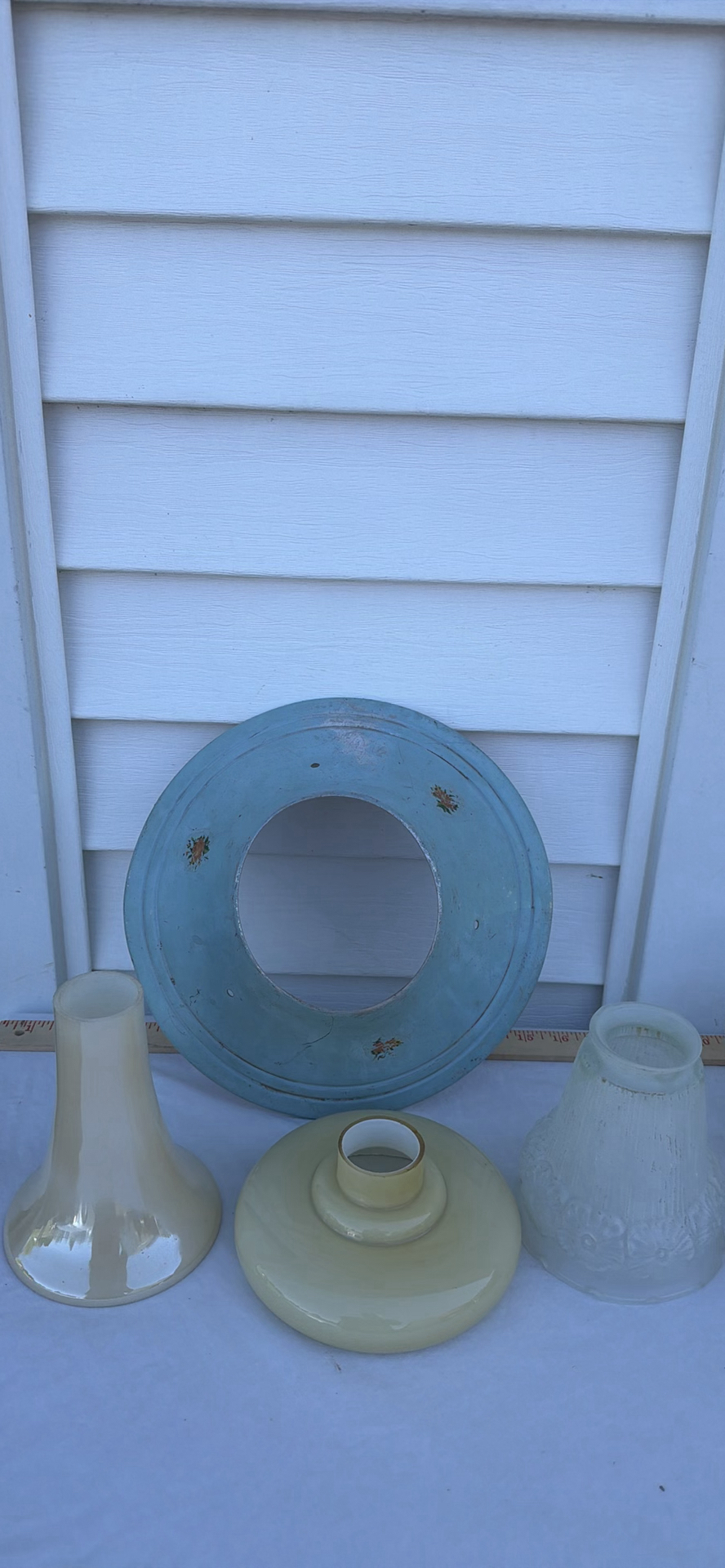 Vintage Assorted Lamp Shades and Lighting Components - image 1 of 14