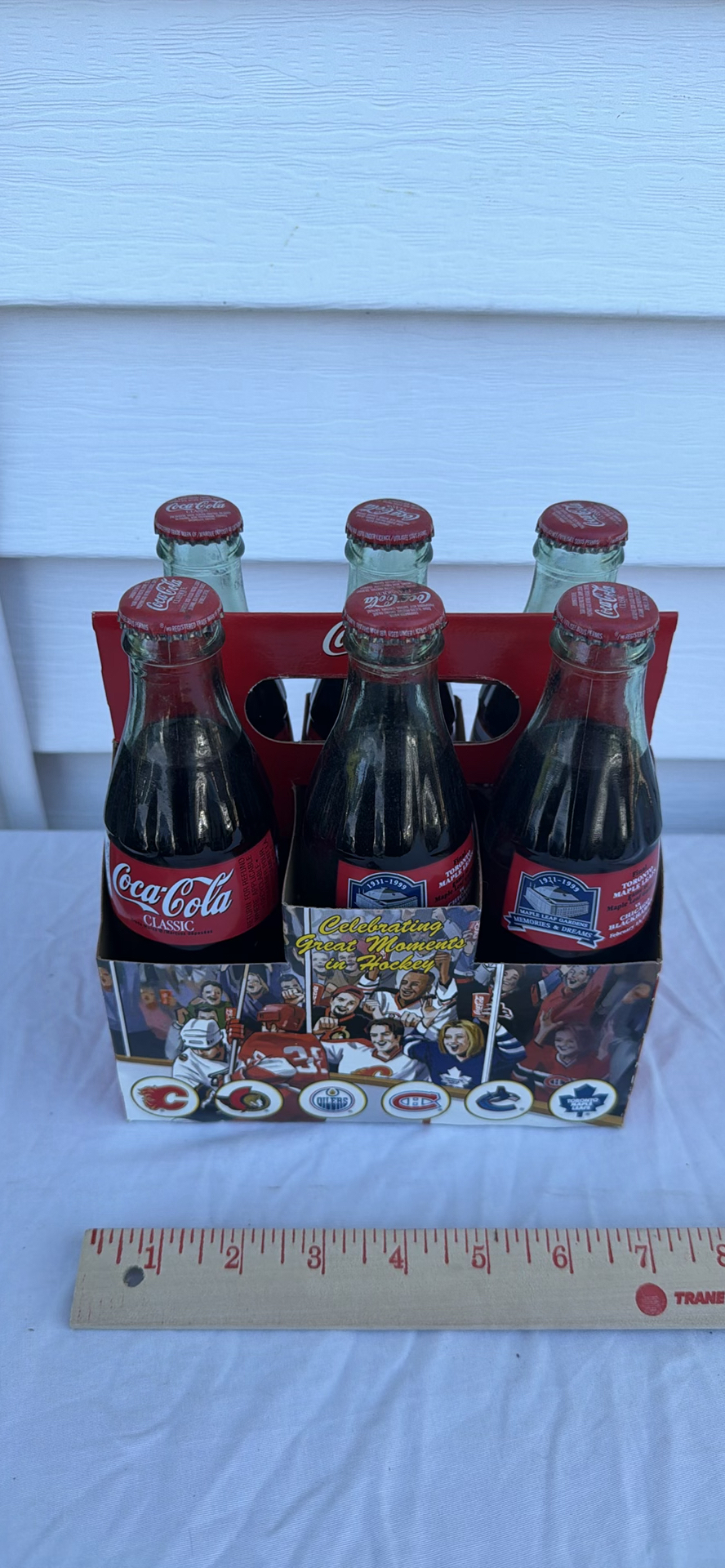 Coca-Cola Classic Hockey-Themed Six-Pack Glass Bottles - Maple Leafs Gardens - image 1 of 7