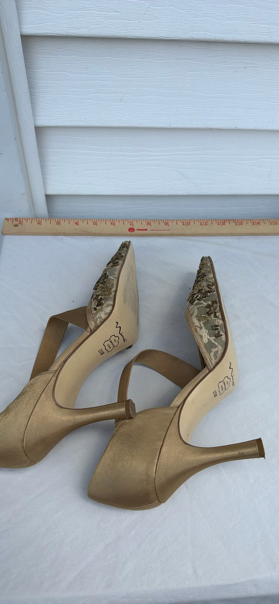Nina Beaded Pointed-Toe Heels SIZE 10 M - image 4 of 7