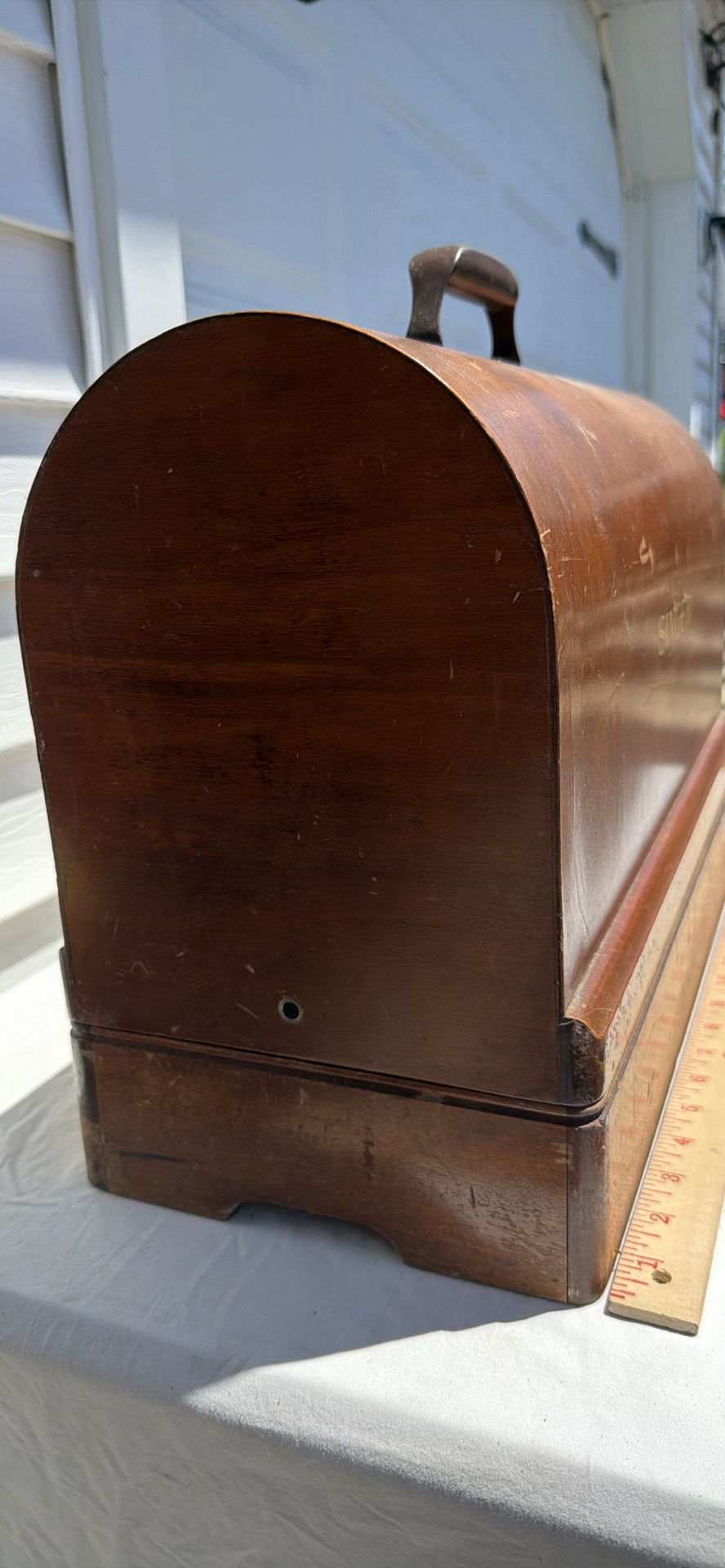 Mid-Century Singer Sewing Machine with Bentwood Case - image 9 of 19