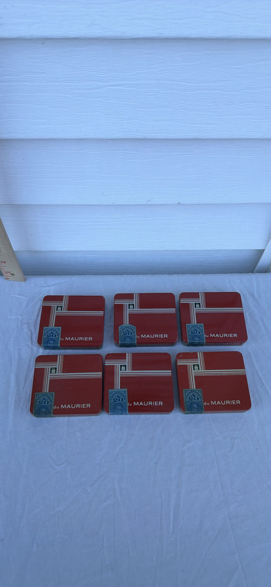 Six Vintage du Maurier Cigarette Tins - image 1 of 6