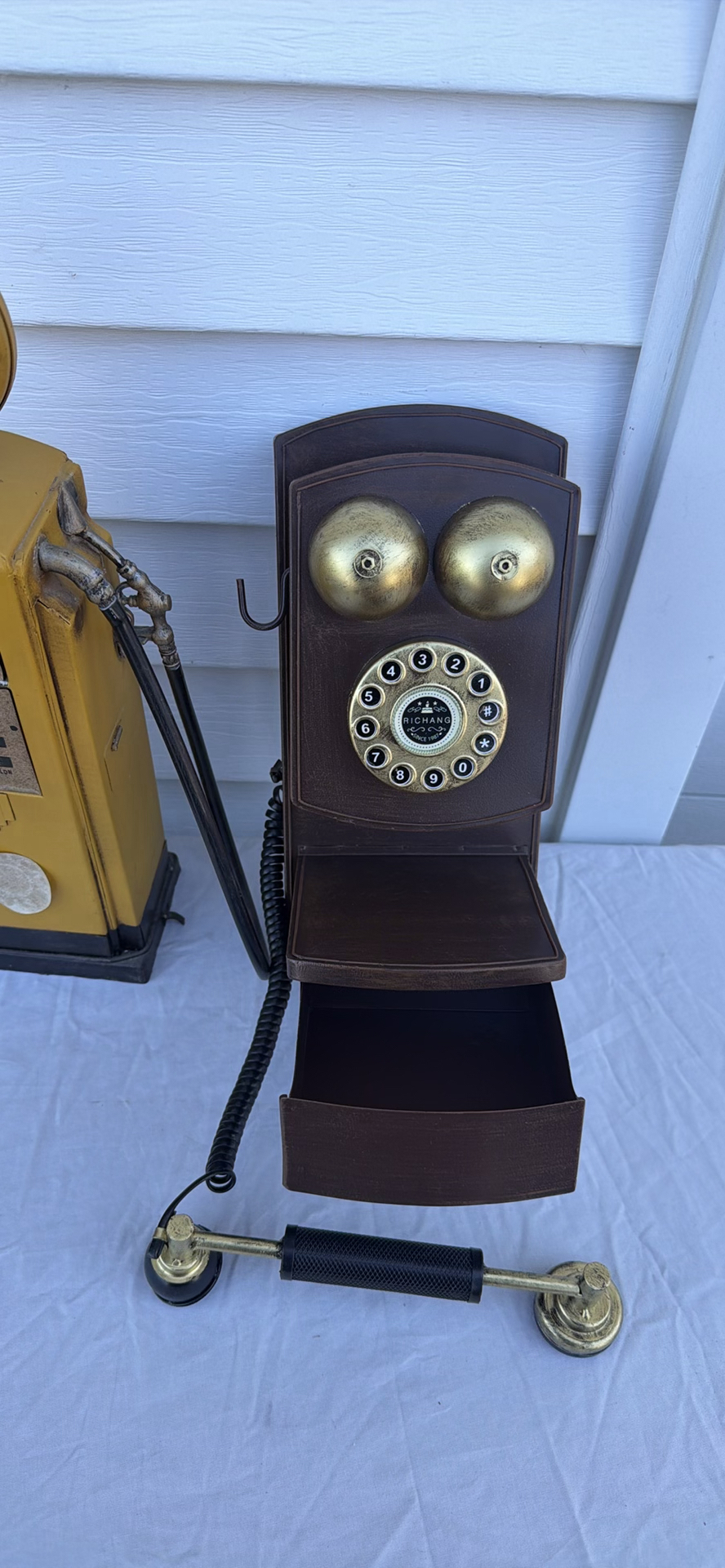 Dino Gasoline Model Pump and Rotary Wall Telephone - image 4 of 7