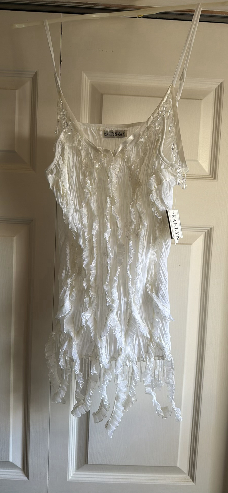 Calvin Klein Sleeveless Vest and Kaelyn-Max Ruffled Spaghetti Strap Top - image 5 of 14