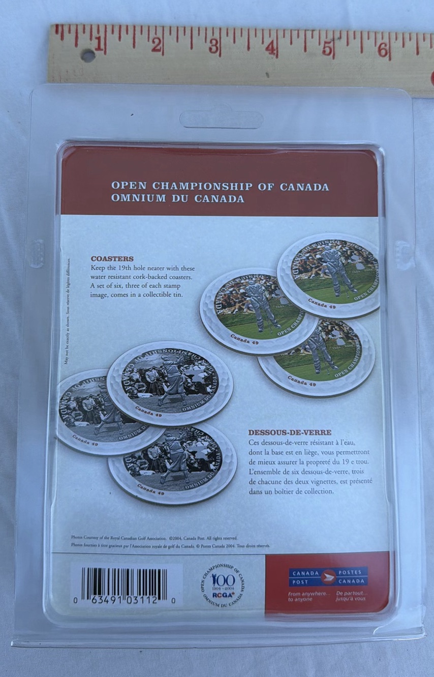Canada Post Collectable Open GOLF Championship of Canada Coaster Set - image 3 of 3