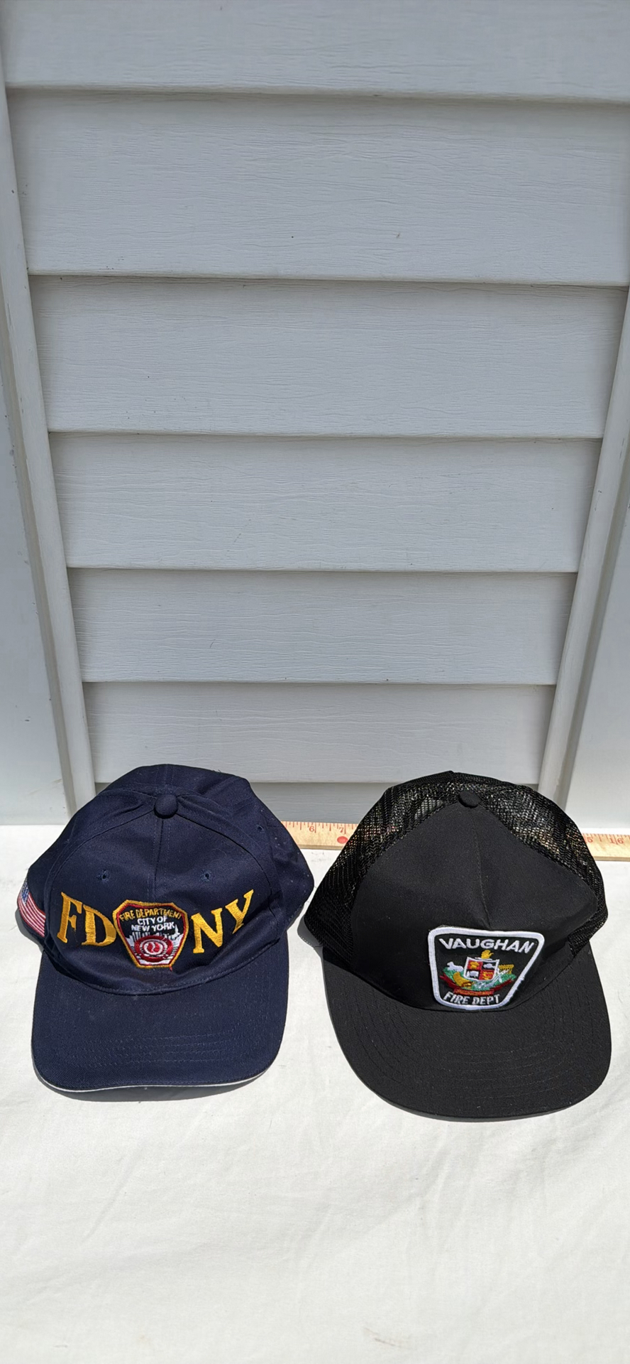 FDNY and Vaughan Fire Department Baseball Caps - image 1 of 7