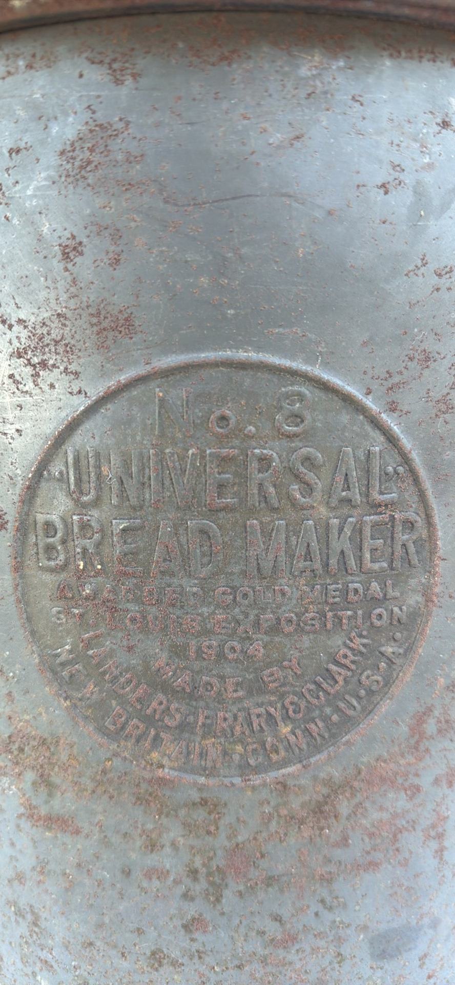 Antique No. 8 Universal Bread Maker Hand-Crank Mixing Bucket - image 2 of 13