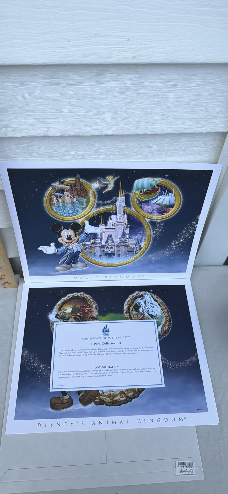 Disney Theme Park Art Prints Set of Four - image 1 of 8