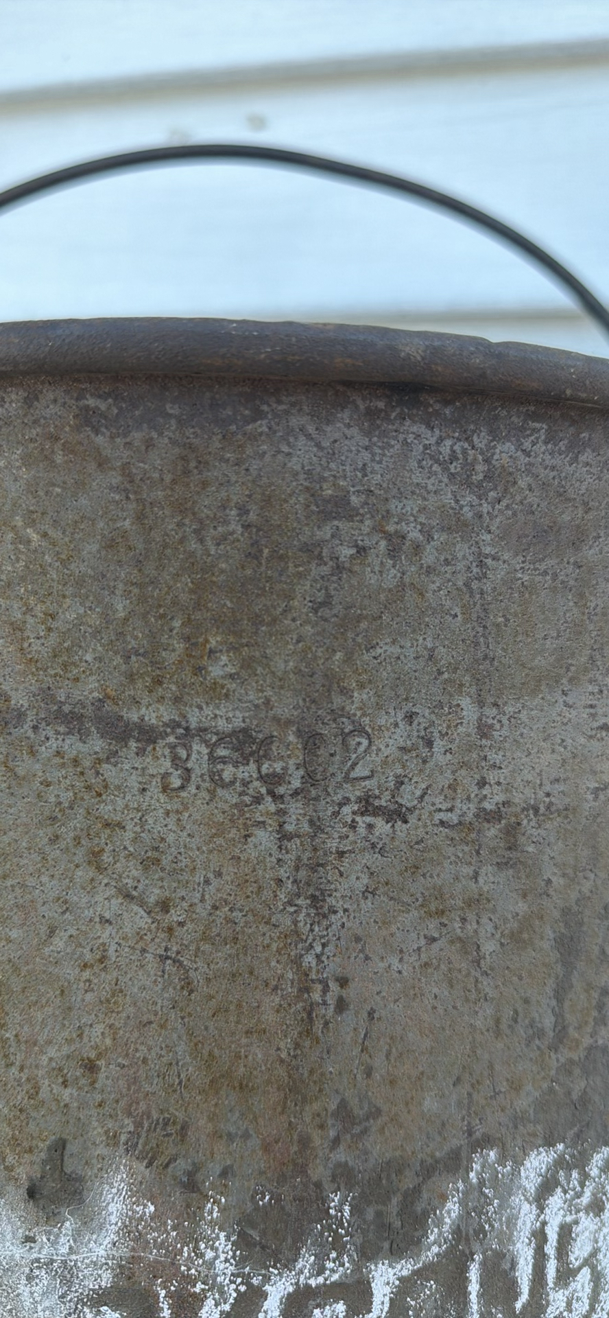 Vintage Tall Metal Bucket with Metal Handle - image 2 of 7