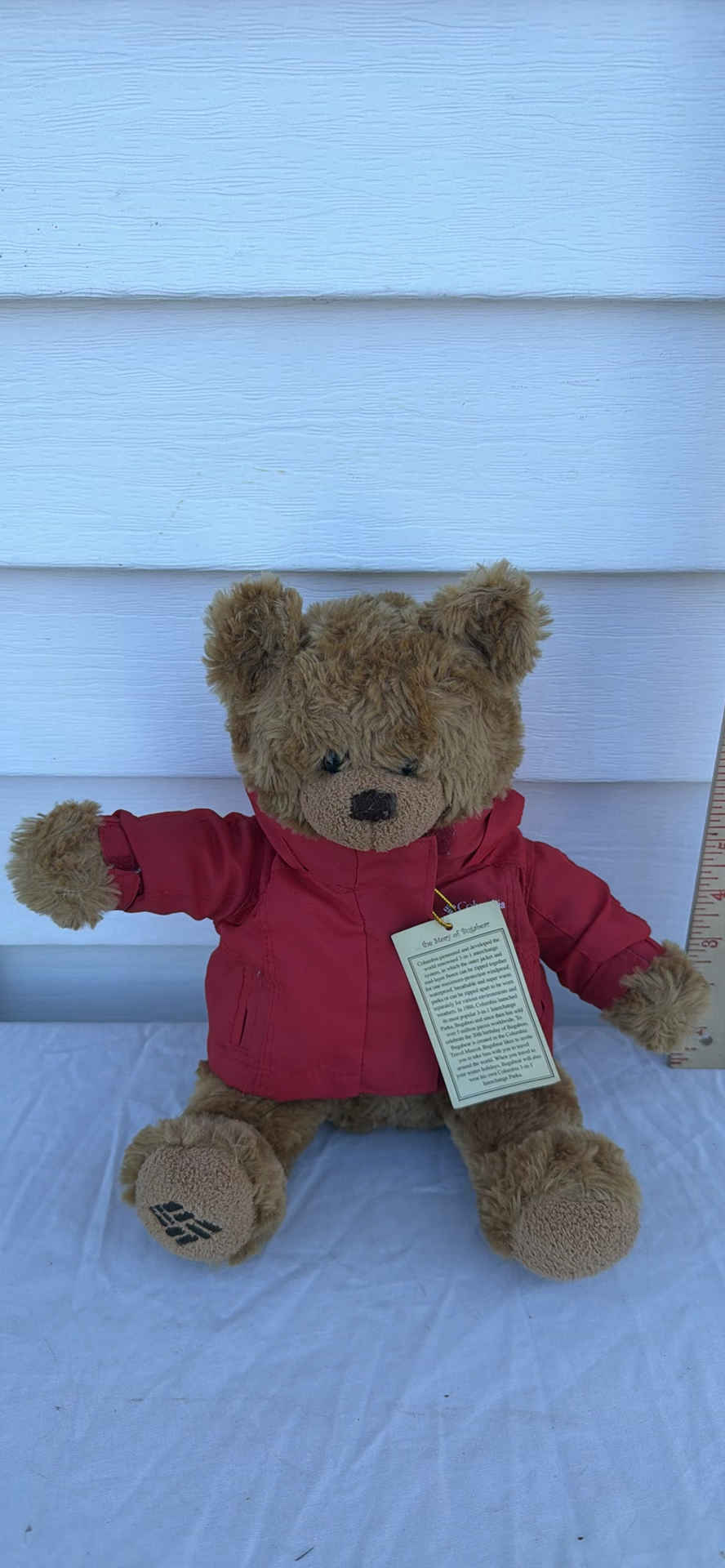 Columbia Plush Teddy Bear with Red Jacket - image 2 of 5