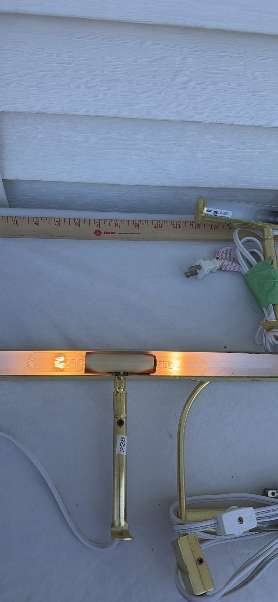 Brass Wall-Mounted Picture Lights - image 1 of 9