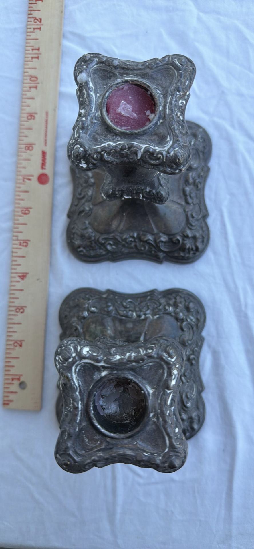Vintage Pair of Ornate Silver Plated Candlestick Holders (BP Canada) - image 3 of 7