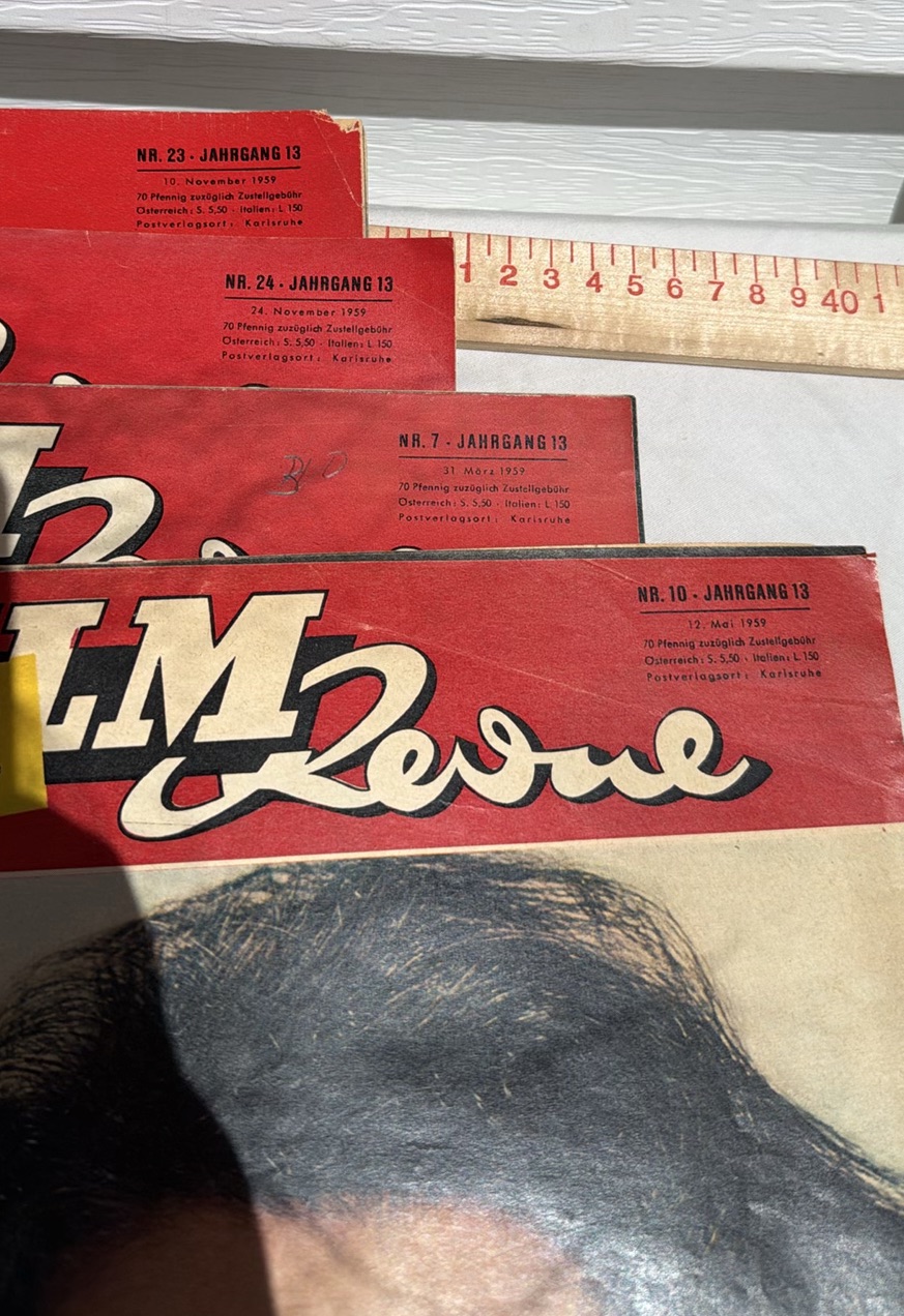 Vintage 1959 Film Revue German Magazines - Lot Of 4 - image 2 of 16