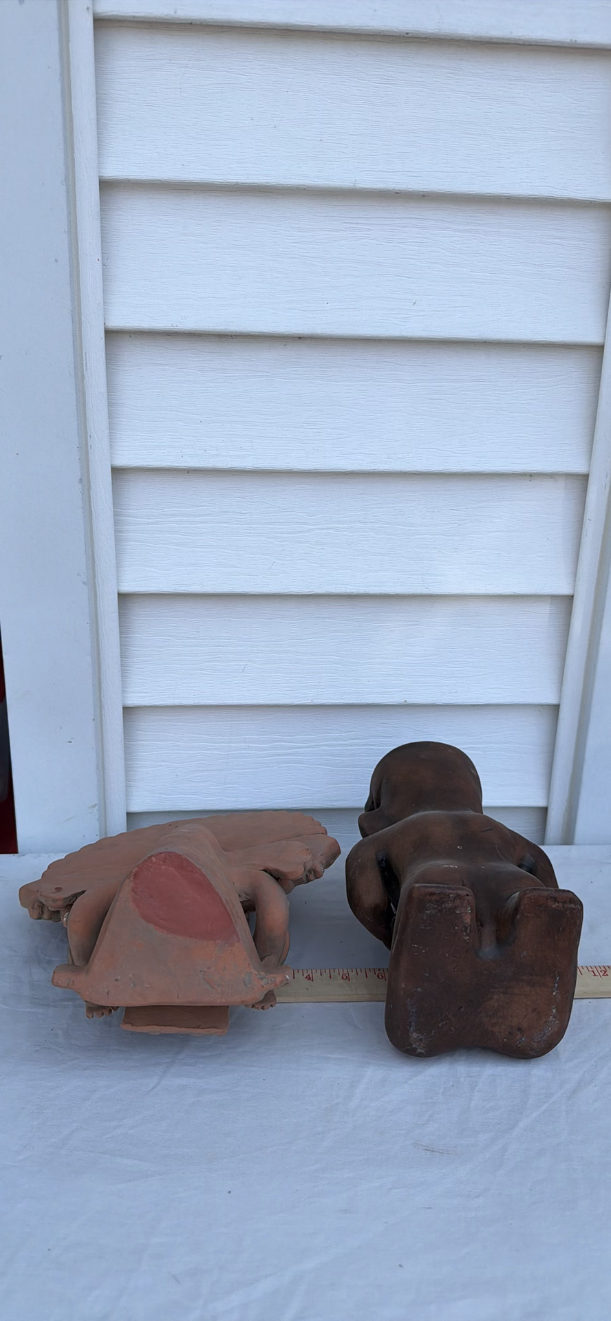 Two Decorative Mexican Ceramic Figurine Sculptures - image 7 of 9