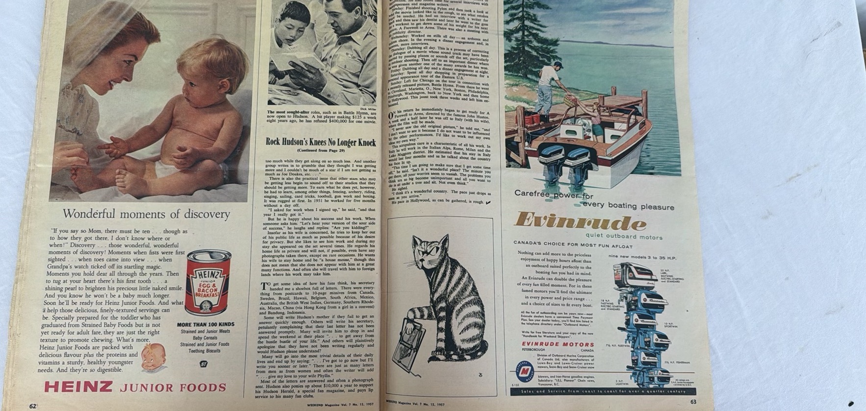 Assorted Vintage Magazines Including Movie Stars Parade, Liberty (1958), Silver Screen, and The Sunday Telegram (1957)Weekend Magazine - image 11 of 22