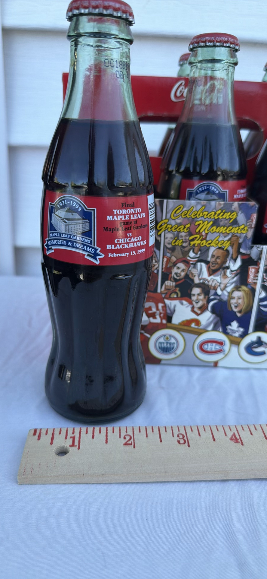 Coca-Cola Classic Hockey-Themed Six-Pack Glass Bottles - Maple Leafs Gardens - image 6 of 7