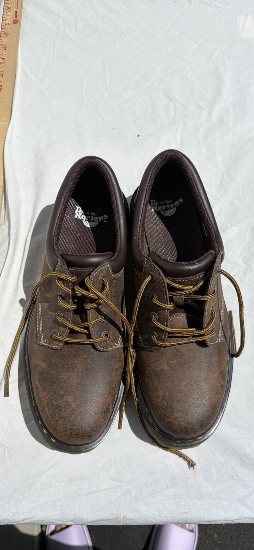 Dr. Martens Brown Leather Lace-Up Shoes SIZE 12 - image 1 of 8
