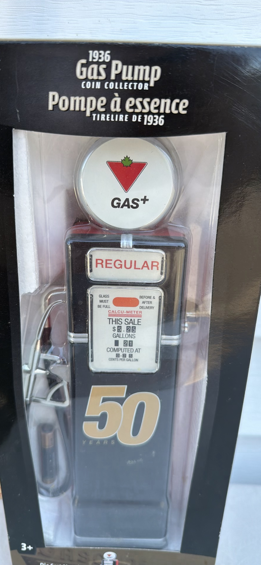 1936 Retro Style Gas Pump Coin Collector by Canadian Tire - image 1 of 8