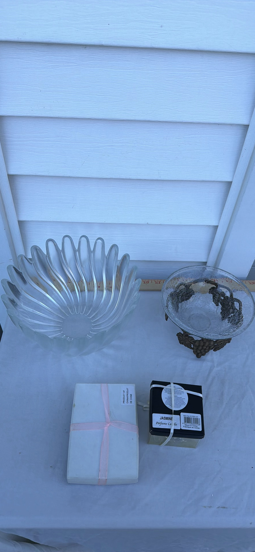 Glass Decorative Bowls and Boxed Candles - image 6 of 7