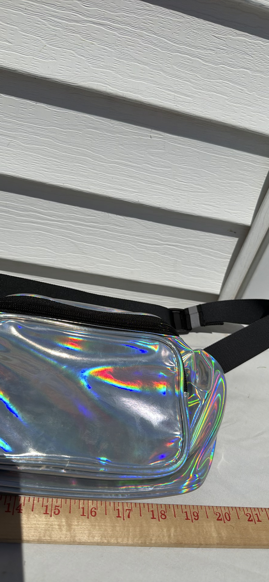 Holographic Waist Bag with Adjustable Strap - image 5 of 7