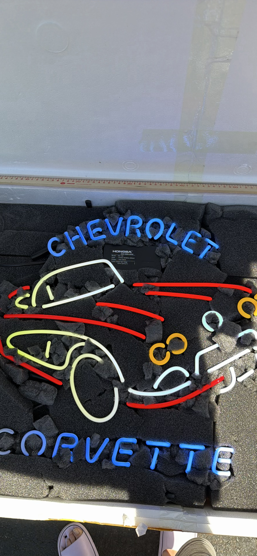 Retro Chevrolet Corvette Light Up Neon Sign - image 16 of 20
