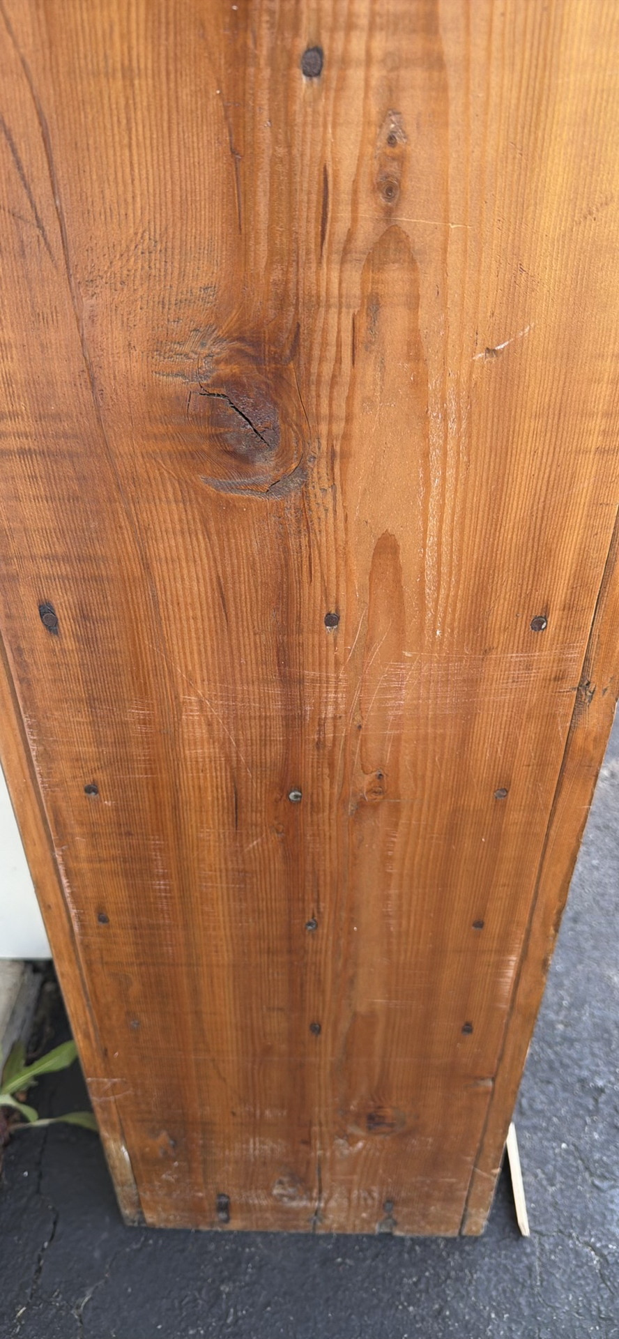 Antique Wooden Screen Door PIE SAFE with Wire Mesh - image 11 of 23