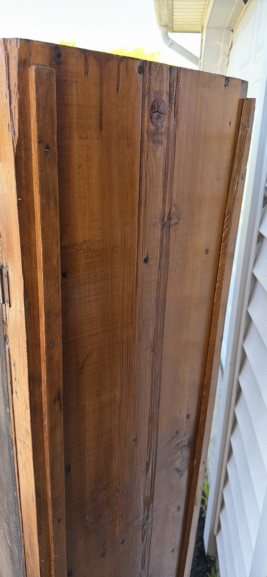 Antique Wooden Screen Door PIE SAFE with Wire Mesh - image 23 of 23