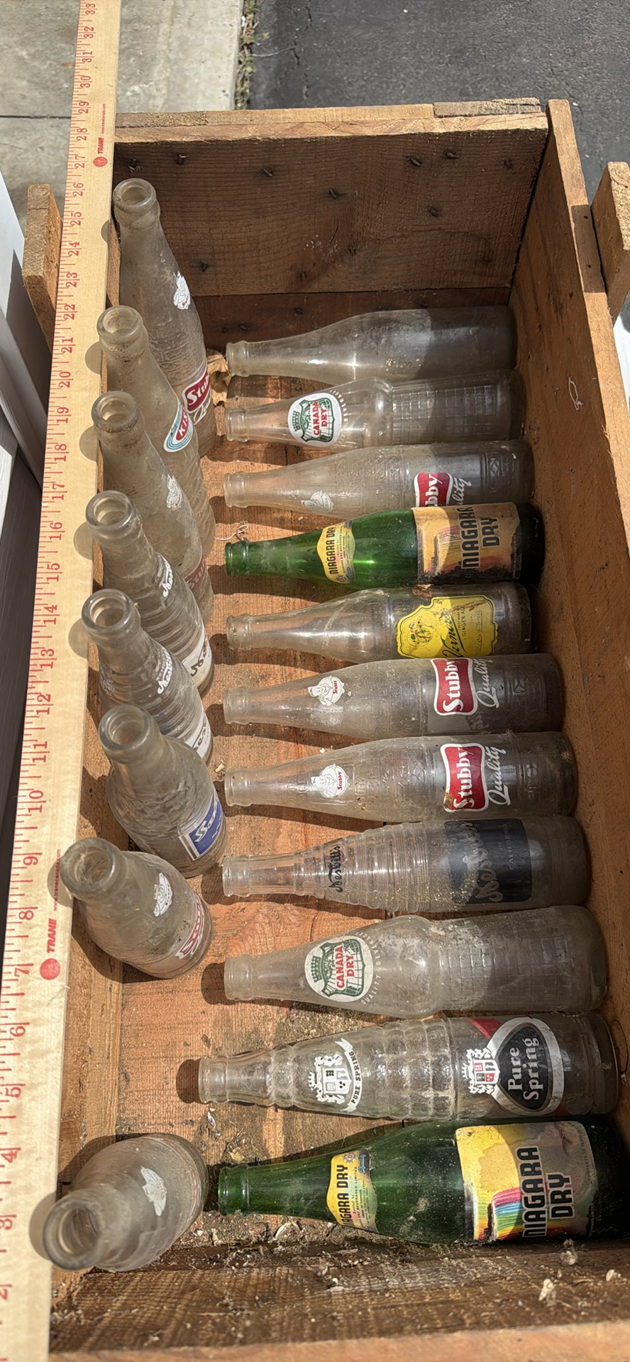 Vintage Wooden Crate with Assorted Glass Soda Bottles - image 13 of 14
