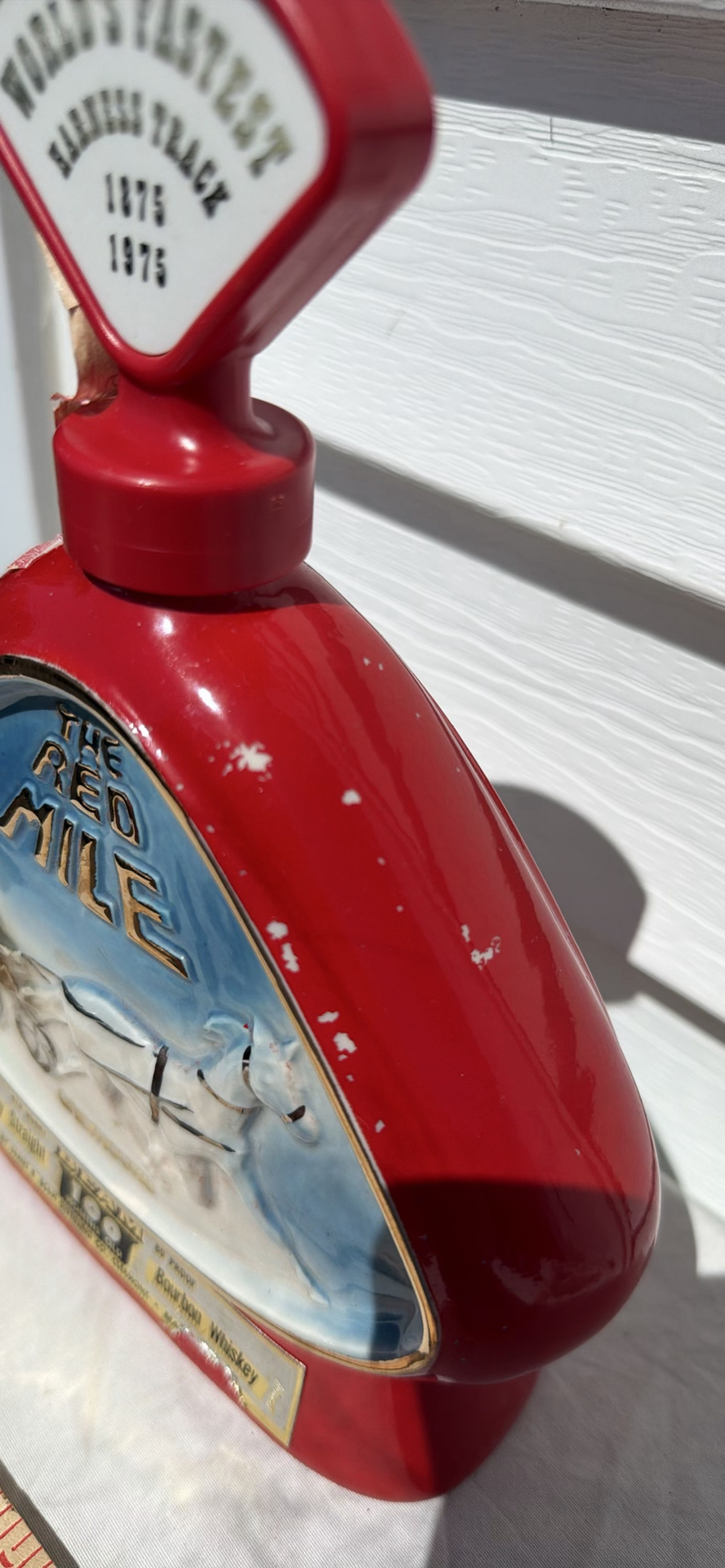 Vintage 1975 Jim Beam Beam 100 Months Old Bourbon Whiskey Ceramic Decanter - image 5 of 10