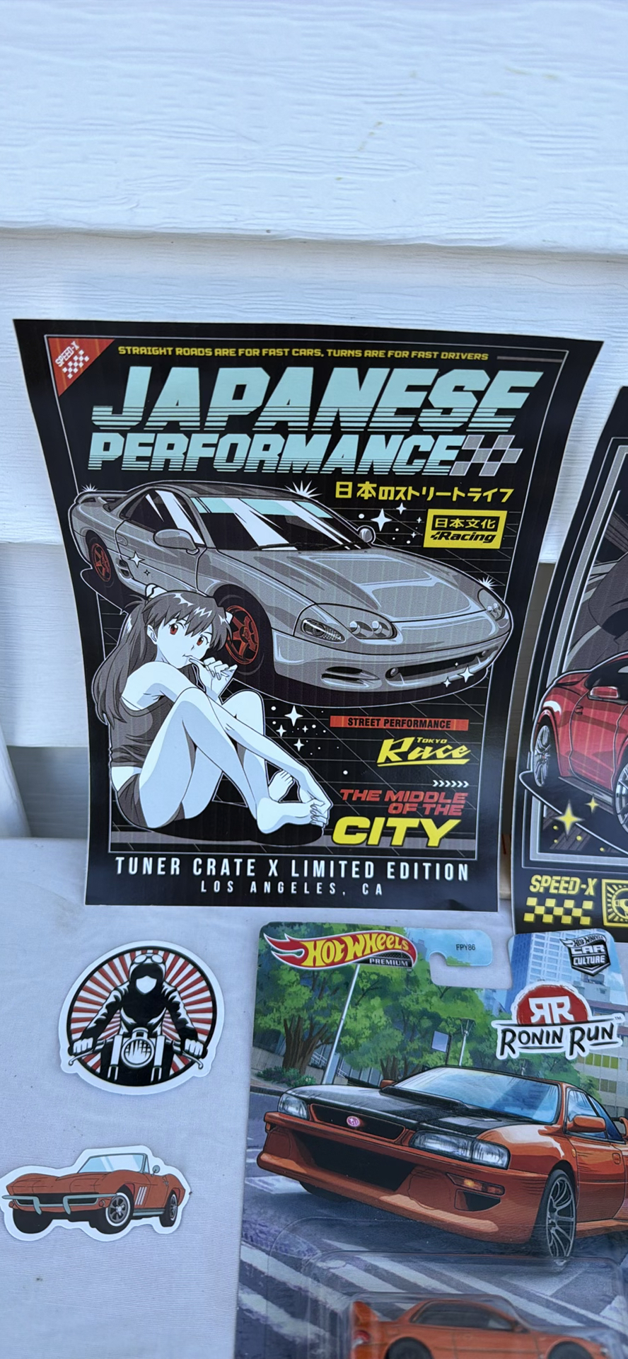 Japanese Performance Automotive Stickers, Die-Cast Car, and Organizer Trays - image 1 of 8