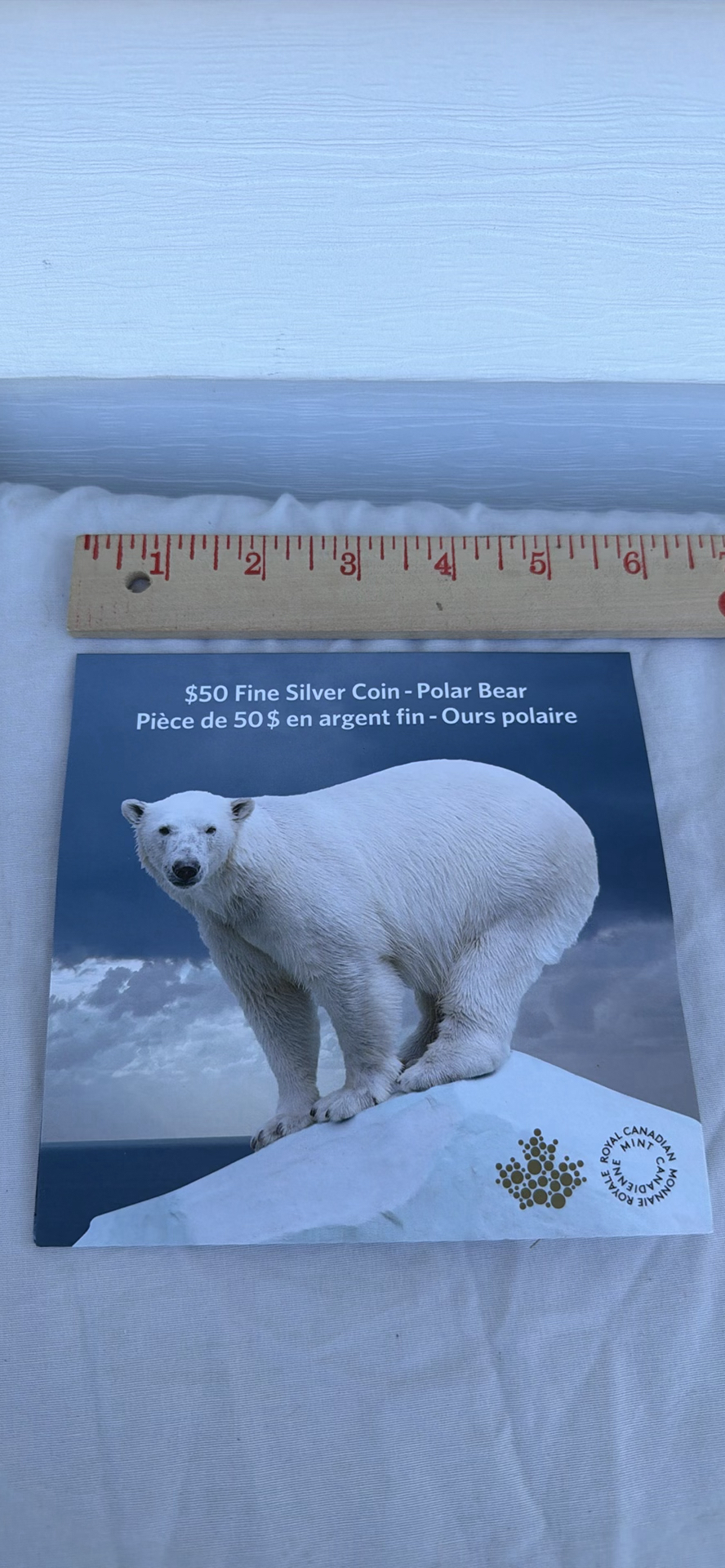 Royal Canadian Mint $50 Fine Silver Polar Bear Coin - image 1 of 8