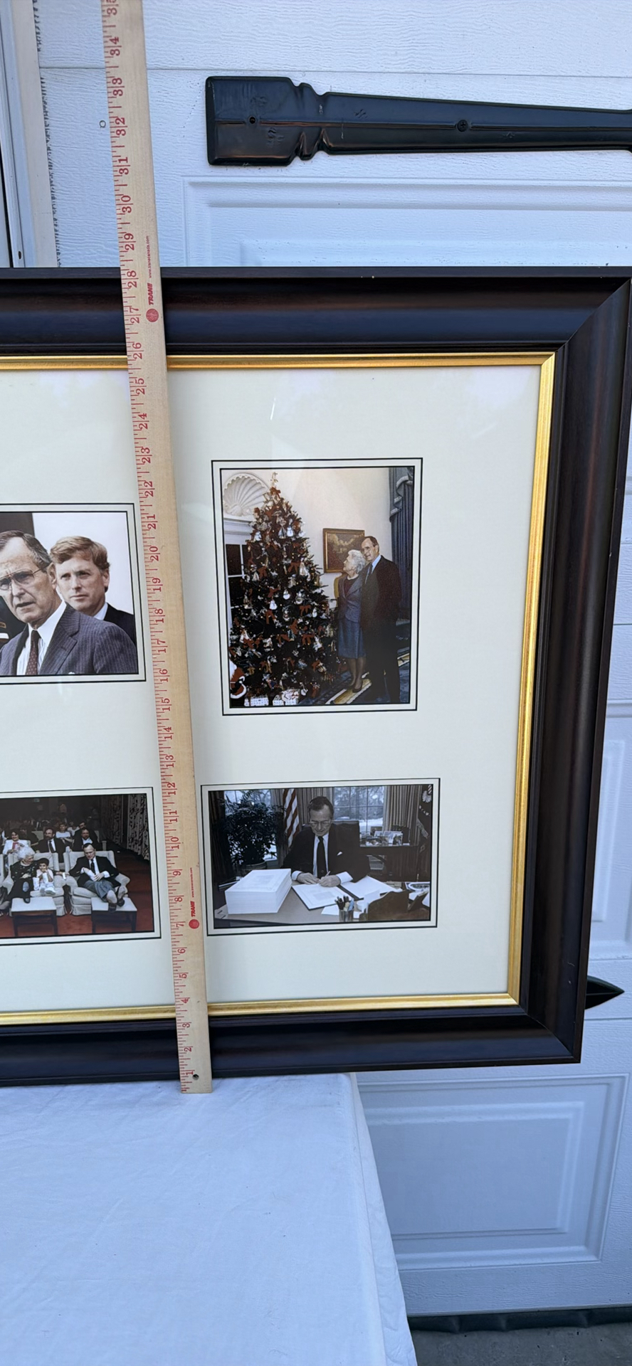 Three Framed White House President Photo Collage Artworks Regan, Bush - image 16 of 20