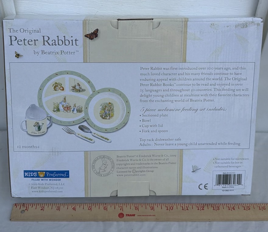 Peter Rabbit 5-Piece Children's Feeding Set by Kids Preferred - image 5 of 7