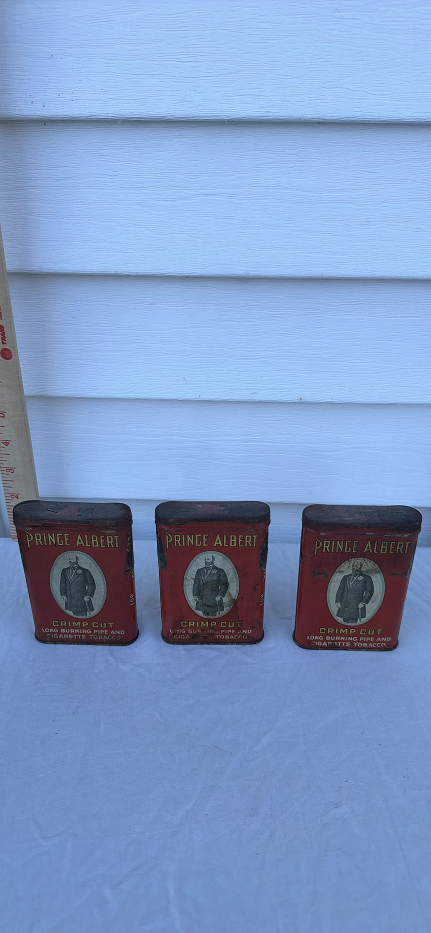 Three Vintage Prince Albert Crimp Cut Tobacco Tins - image 2 of 5