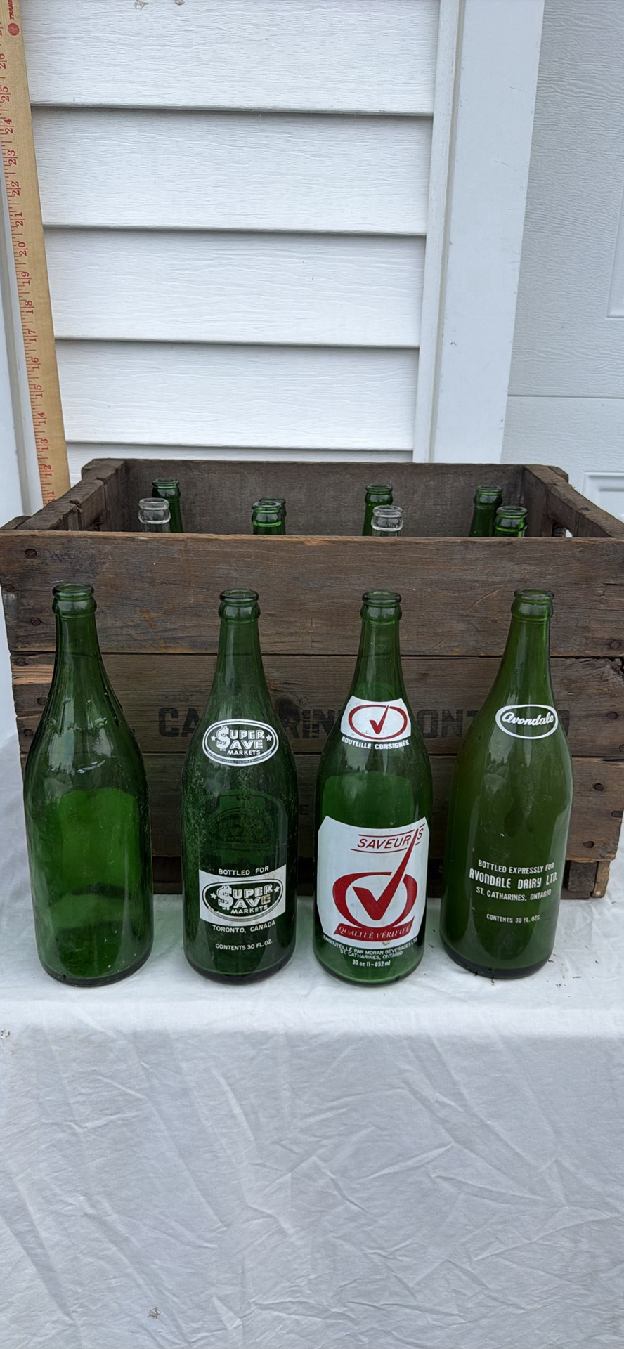 Vintage Wooden Soda Bottle Crate with Glass Soda Bottles MORAN St. Catharines - image 20 of 20