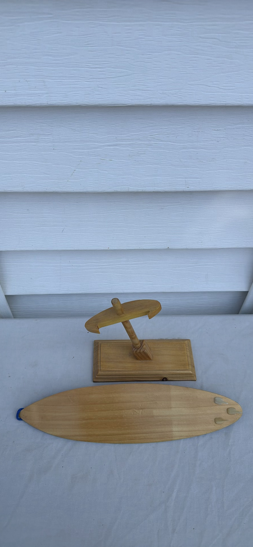 (3) Items - Wooden Hand-Painted Maracas, Surfboard And Drum - image 8 of 9