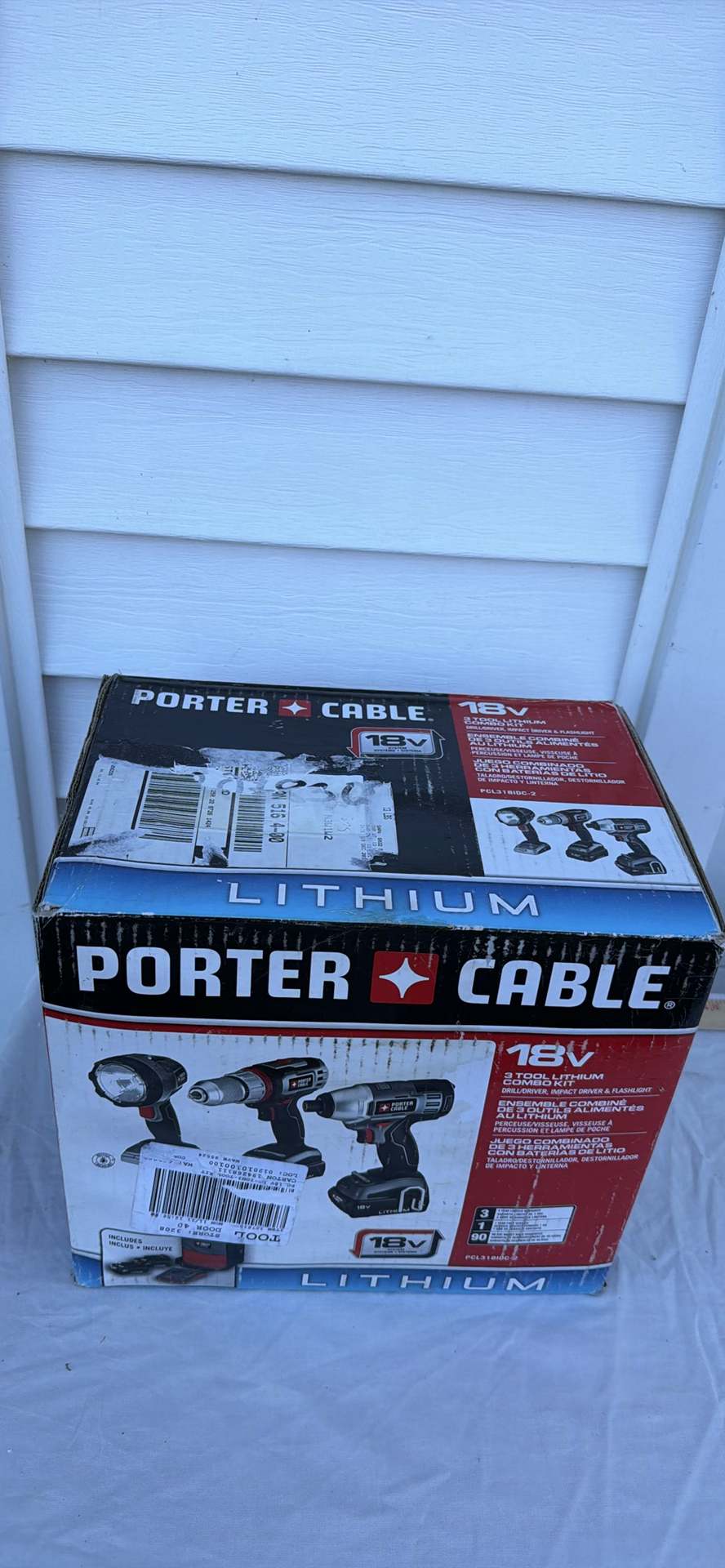NEW Old Stock - Porter-Cable 18V Lithium 3-Tool Combo Kit - image 1 of 7