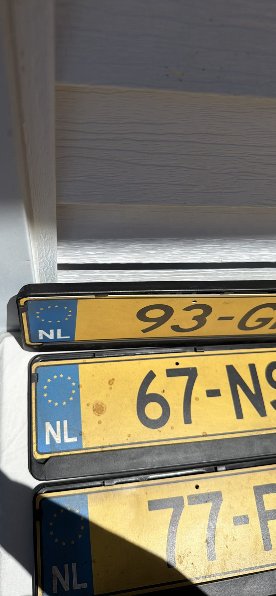 Assorted Reproduction Dutch EU License Plates and Plate Holders - image 4 of 7