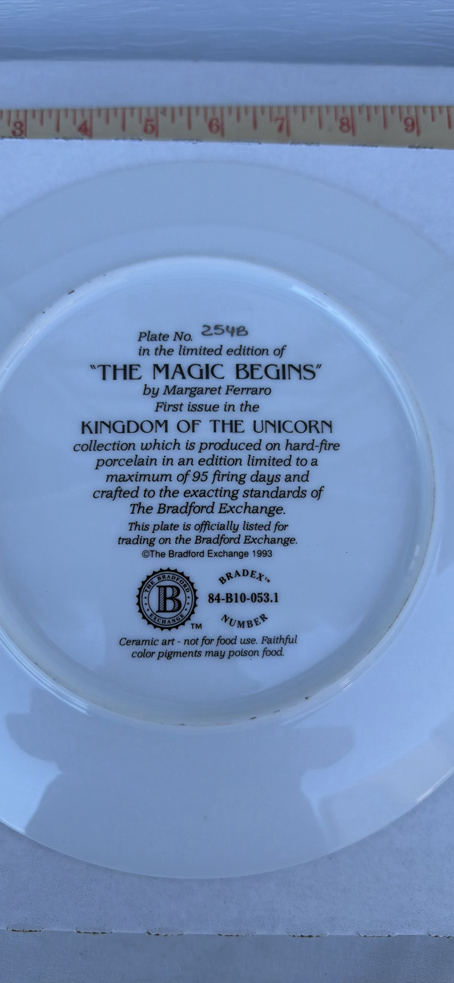 Bradford Exchange Kingdom of the Unicorn Decorative Plate - image 2 of 10