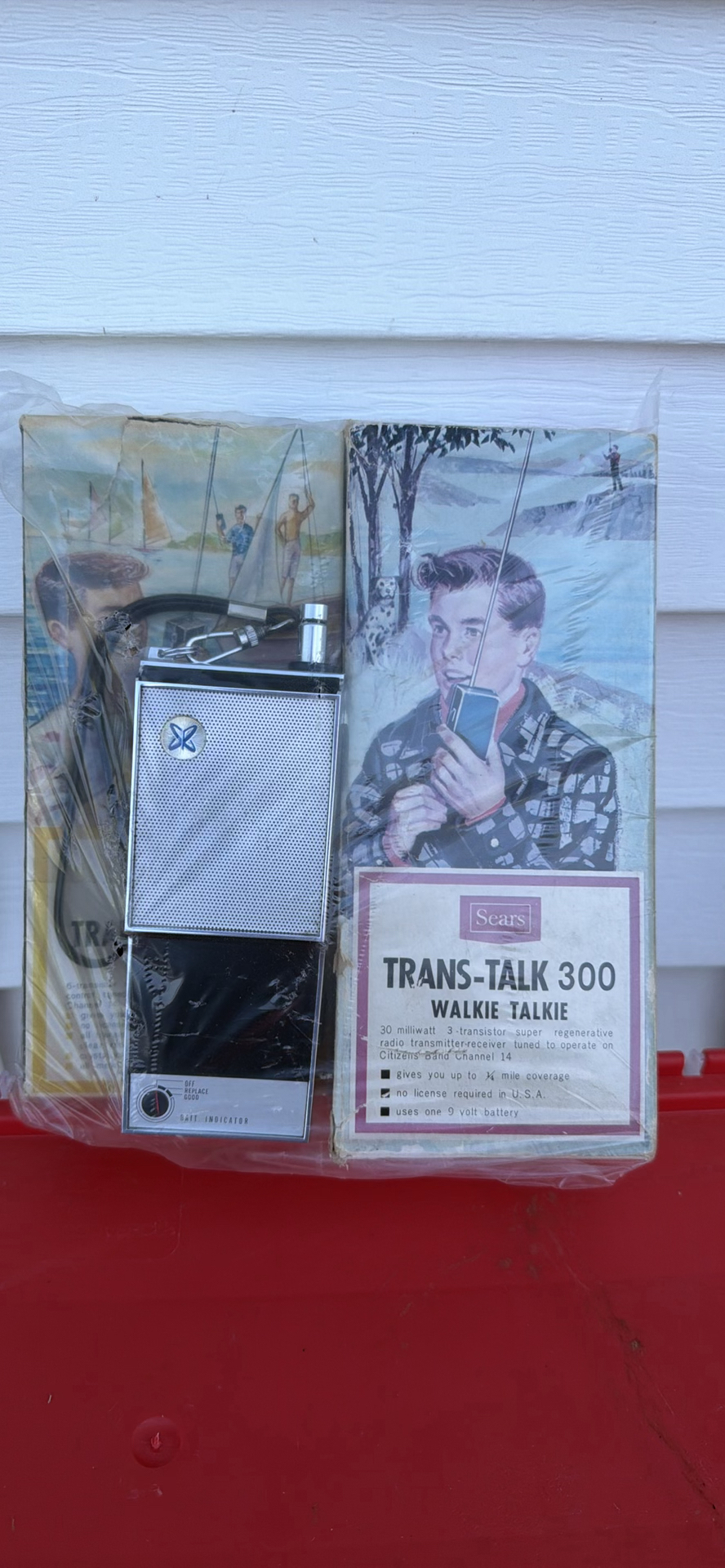 TOTE LOT Incl. Sears Trans-Talk 300 Walkie Talkie Set and Accessories - image 1 of 22