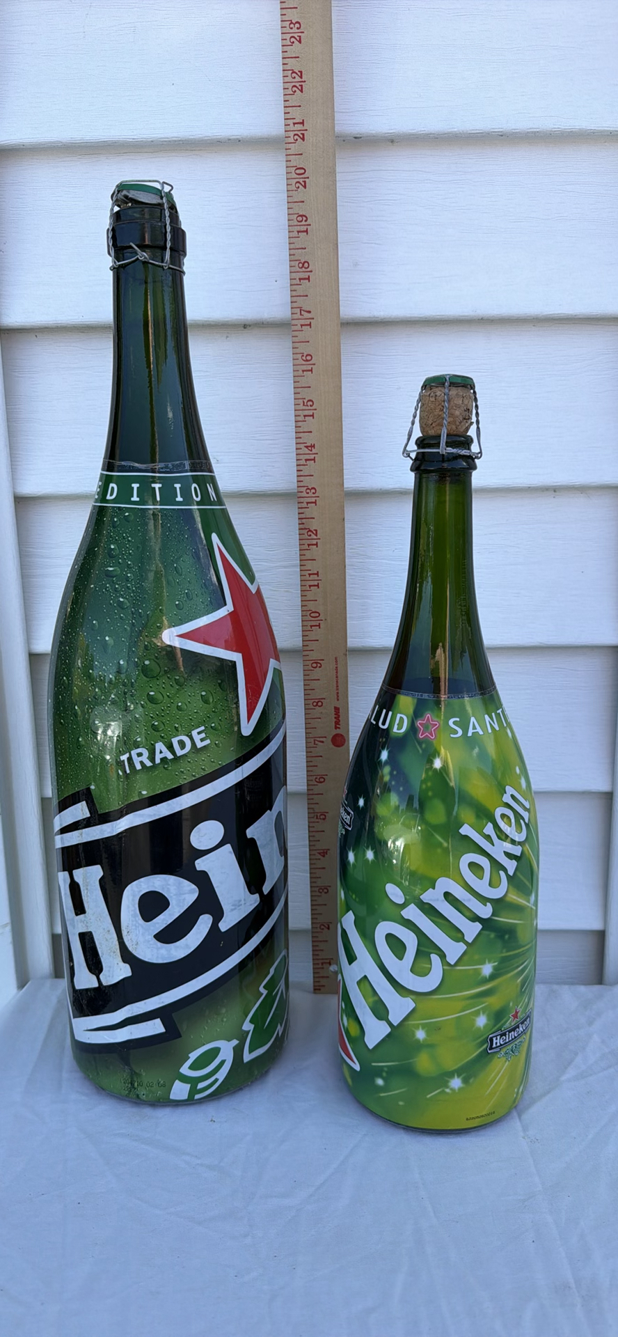 Two Large-Format Heineken Beer Bottles - image 1 of 8