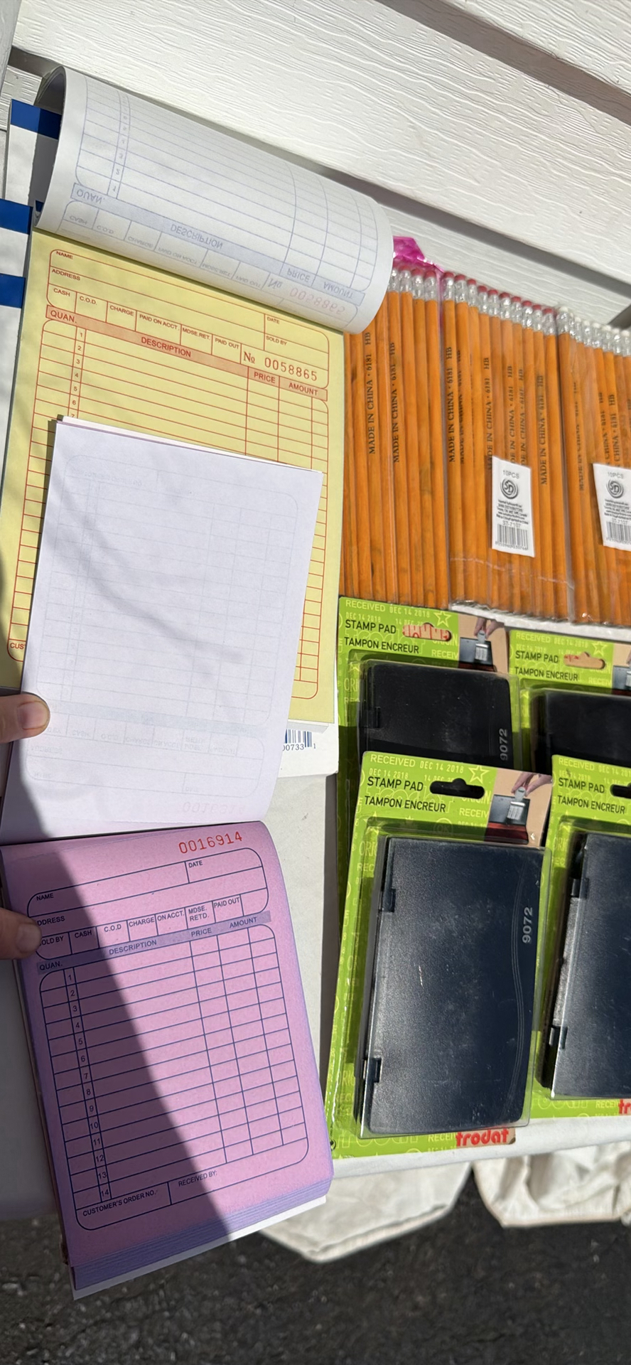 Office Forms, Pencils, Stamp Pads, and Erasers - image 6 of 12