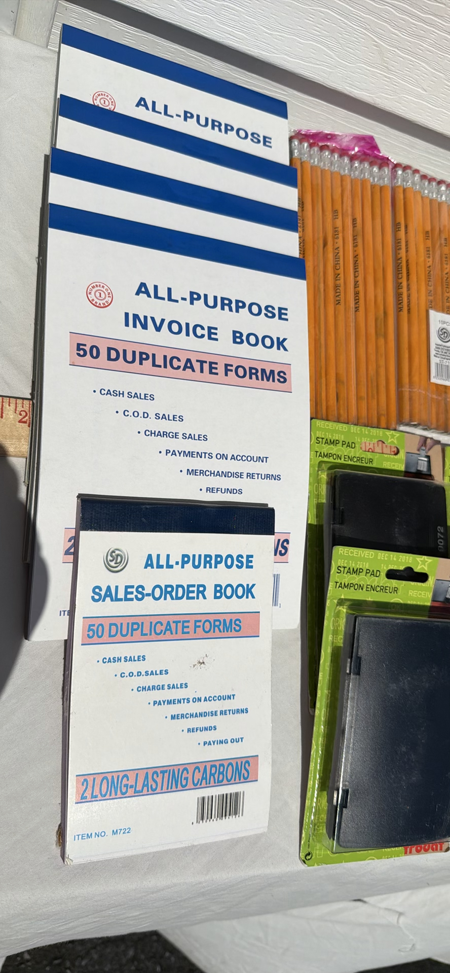 Office Forms, Pencils, Stamp Pads, and Erasers - image 1 of 12